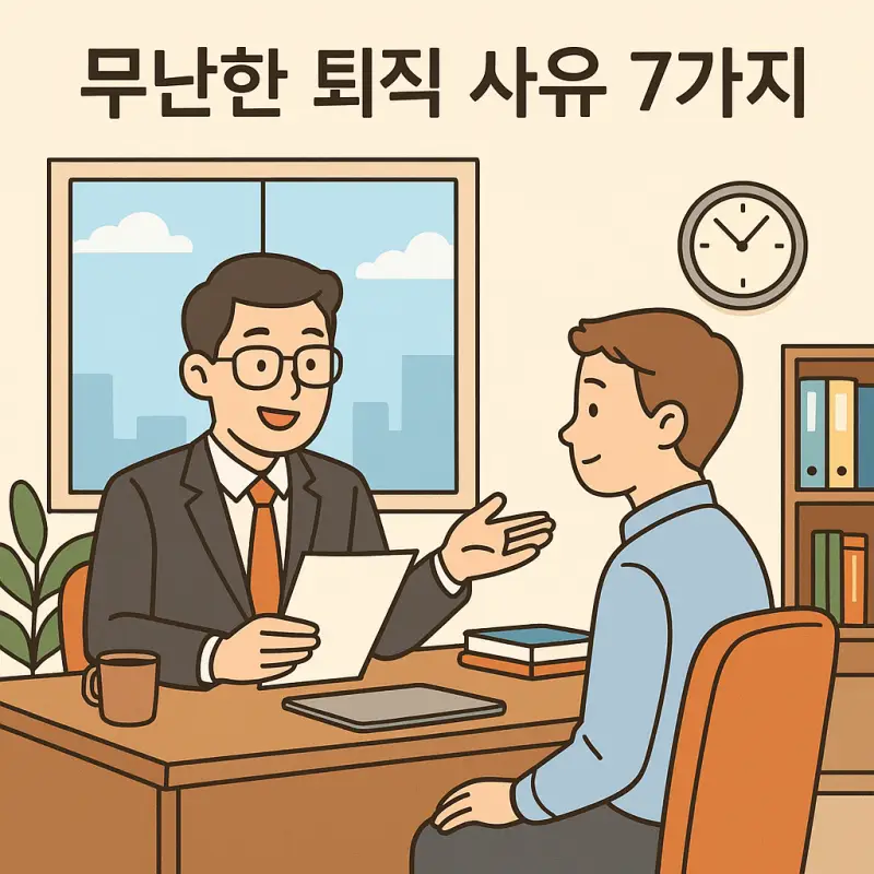 면접관이 긍정적으로 받아들이는 무난한 퇴직 사유 7가지를 정리한 취업 준비 가이드 썸네일