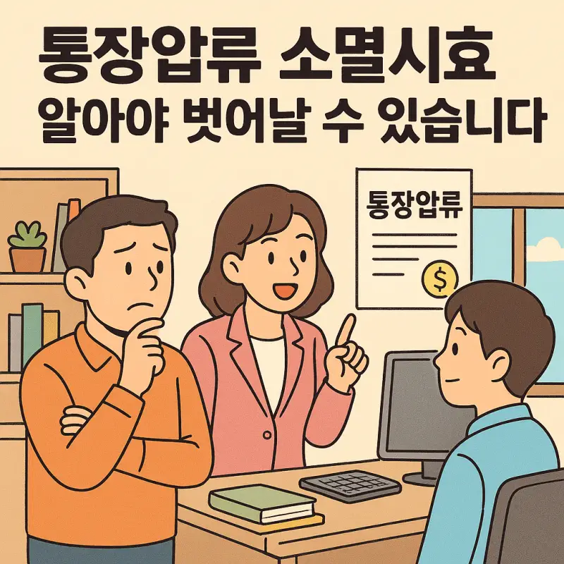 통장압류 소멸시효 기간과 압류 해제 방법을 설명하는 법률 정보 썸네일