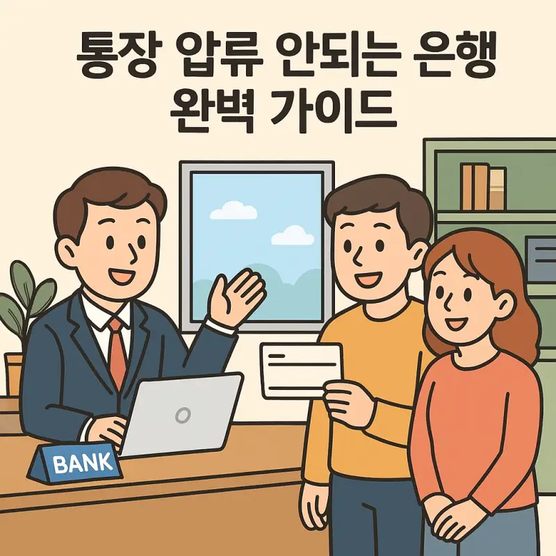 통장 압류 안되는 은행과 압류 방지 방법을 설명하는 금융 가이드 썸네일