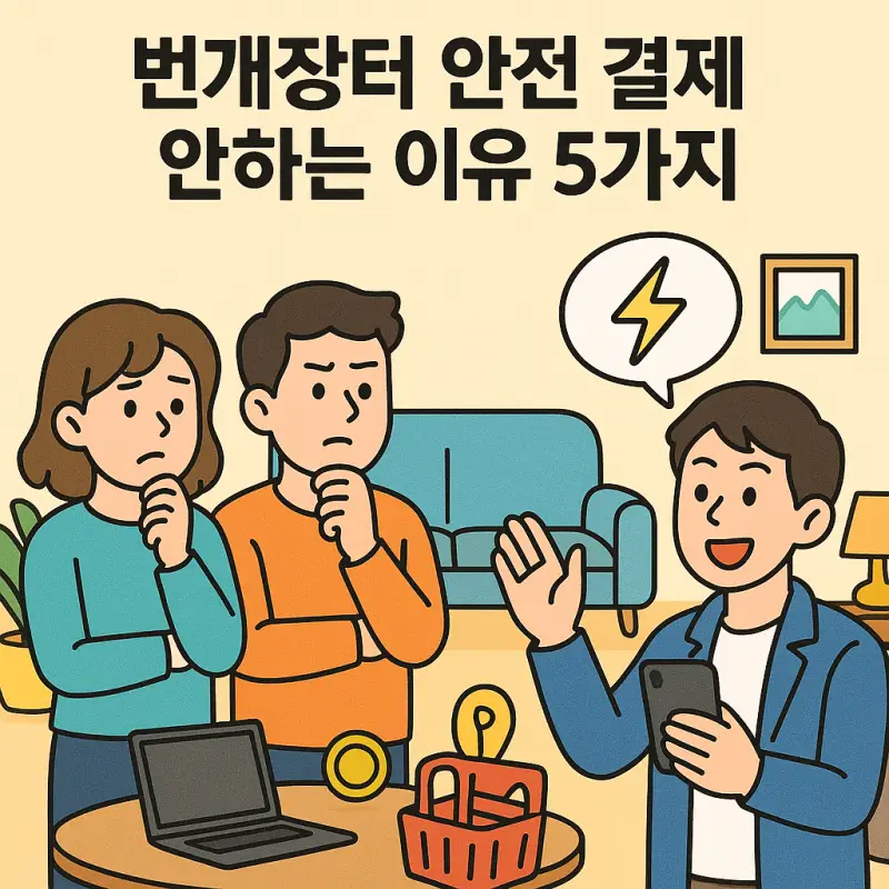 번개장터 안전 결제 안하는 이유를 설명하는 중고거래 가이드 썸네일