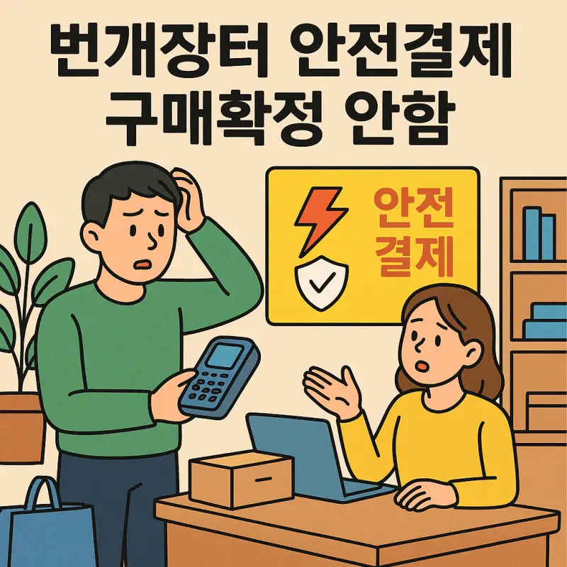 번개장터 안전결제 구매확정 안함 시 발생하는 상황과 대처법을 안내하는 중고거래 정보 썸네일