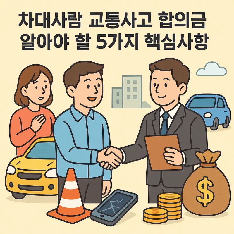 차대사람 교통사고 합의금 협상 시 알아야 할 핵심 정보를 안내하는 법률 정보 썸네일