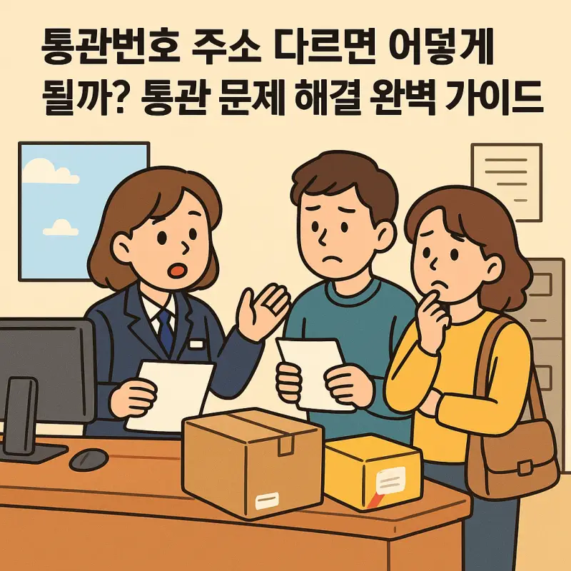 통관번호 주소 다르면 발생하는 문제와 해결 방법을 설명하는 통관 가이드 썸네일