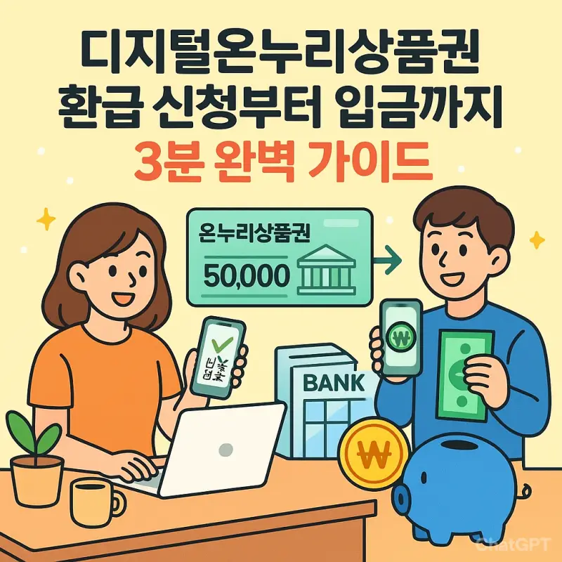 디지털온누리상품권환급 신청 방법과 입금 절차를 단계별로 안내하는 2025년 최신 가이드 썸네일