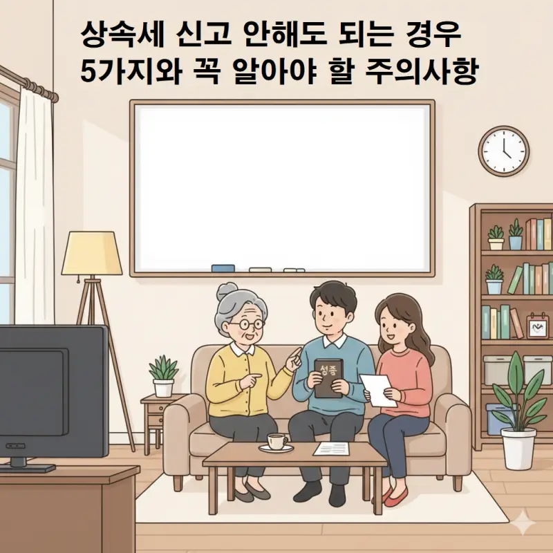 상속세 신고 안해도 되는 경우 5가지를 정리한 세금 정보 안내 썸네일