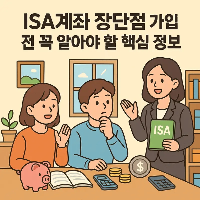 ISA계좌 장단점과 가입 전 필수 체크사항을 정리한 금융 정보 썸네일