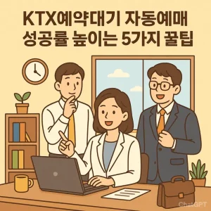 KTX예약대기 자동예매로 좌석 확보 성공률을 높이는 방법을 설명하는 교통 정보 썸네일