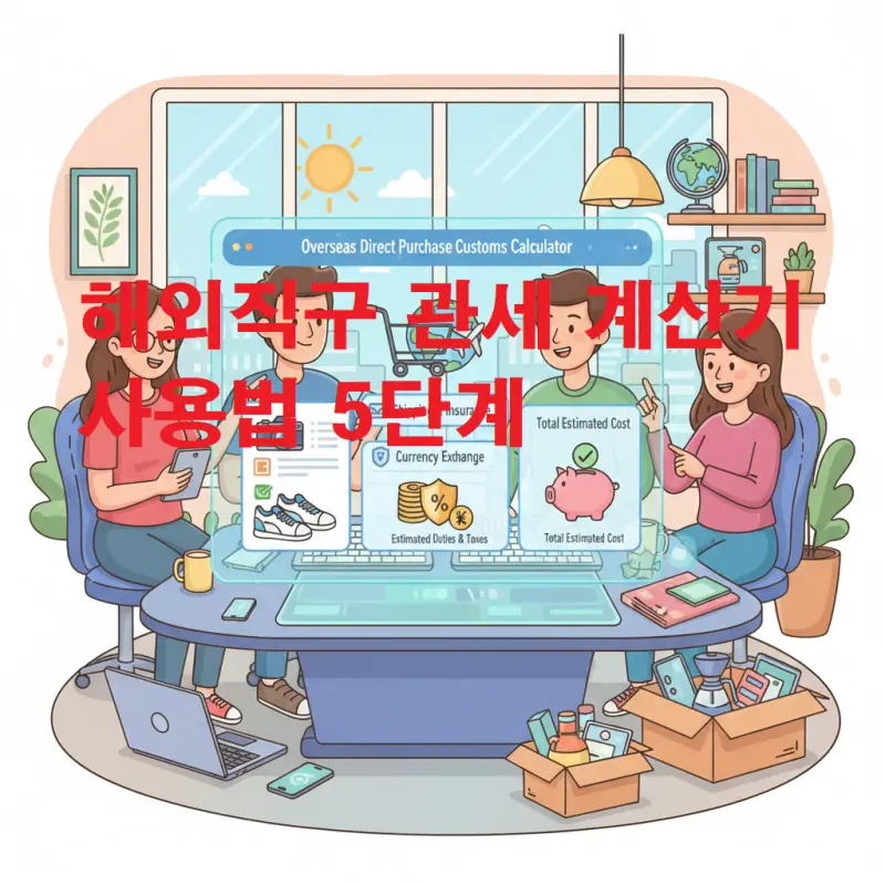 해외직구 관세 계산기를 활용해 구매 전 세금을 확인하는 방법을 설명하는 가이드 썸네일
