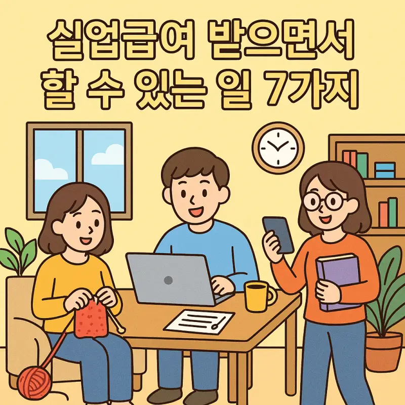 실업급여 받으면서 할수있는 일 7가지를 소개하는 취업 정보 썸네일