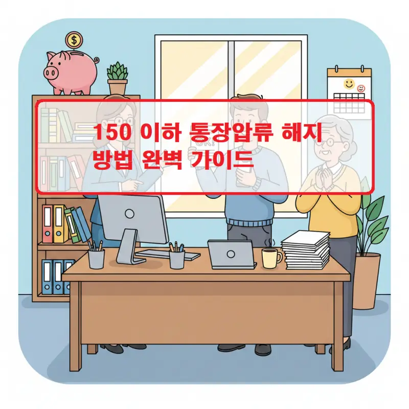 150 이하 통장압류 해지 방법을 단계별로 설명하는 금융 가이드 썸네일