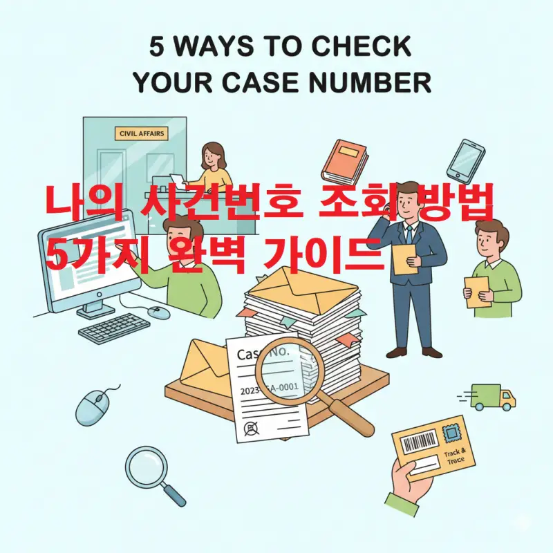 나의 사건번호 조회 방법 5가지를 안내하는 법률 정보 썸네일