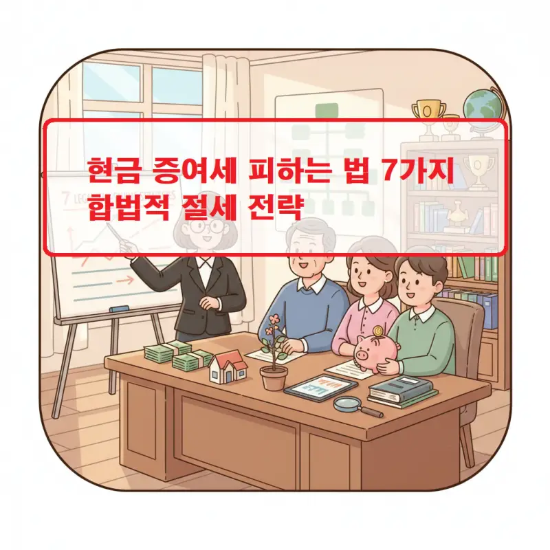 현금 증여세 피하는 법 7가지를 정리한 합법적 절세 전략 안내 썸네일