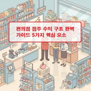 편의점 점주 수익 구조와 수익성 분석을 설명하는 창업 정보 썸네일