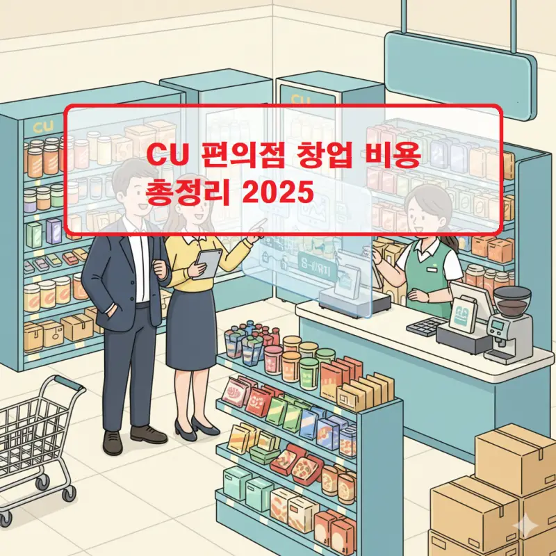 CU 편의점 창업 비용을 항목별로 정리한 2025년 최신 정보 썸네일