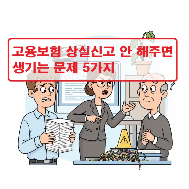 고용보험 상실신고 안 해주면 발생하는 5가지 문제점을 정리한 정보 썸네일