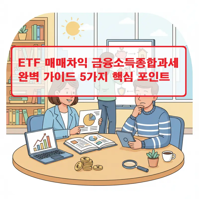 ETF 매매차익 금융소득종합과세 관련 세금 계산과 신고 방법을 설명하는 투자 가이드 썸네일