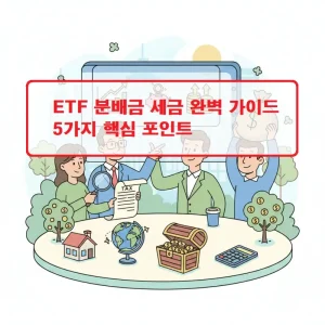 ETF 분배금 세금의 과세 방식과 절세 방법을 설명하는 투자 정보 썸네일