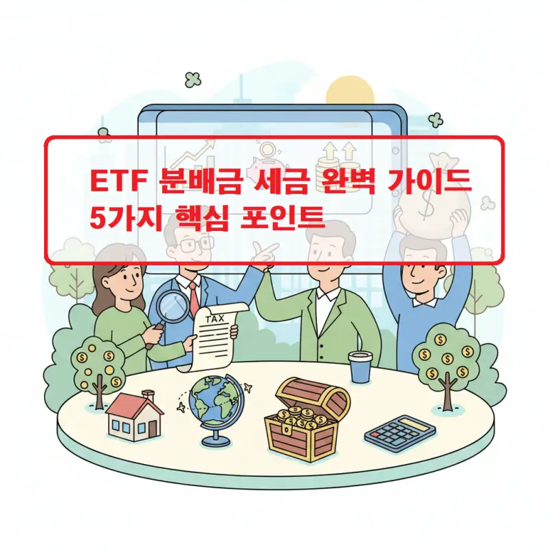 ETF 분배금 세금의 과세 방식과 절세 방법을 설명하는 투자 정보 썸네일
