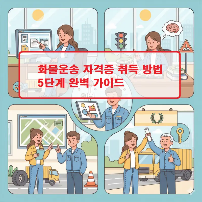 화물운송 자격증 취득 방법을 5단계로 안내하는 완벽 가이드 썸네일