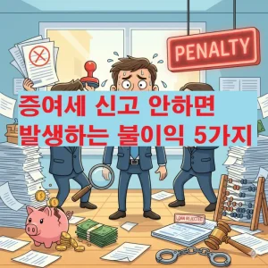 증여세 신고 안하면 발생하는 불이익 5가지를 설명하는 세금 정보 썸네일