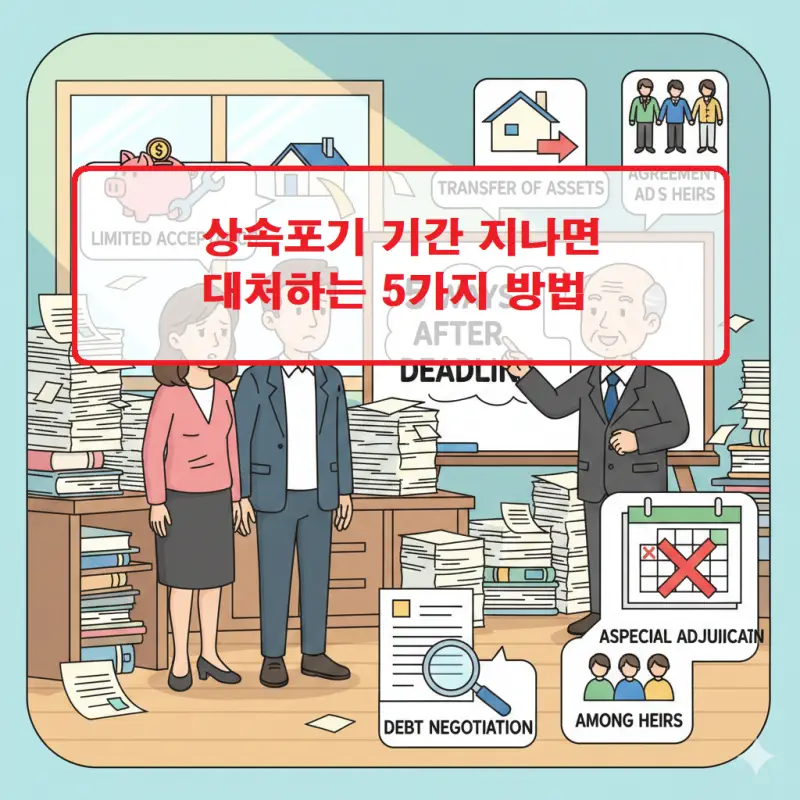 상속포기 기간 지나면 대처할 수 있는 방법을 안내하는 법률 정보 썸네일