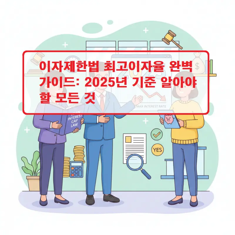 이자제한법 최고이자율 기준과 적용 방법을 설명하는 2025년 완벽 가이드 썸네일