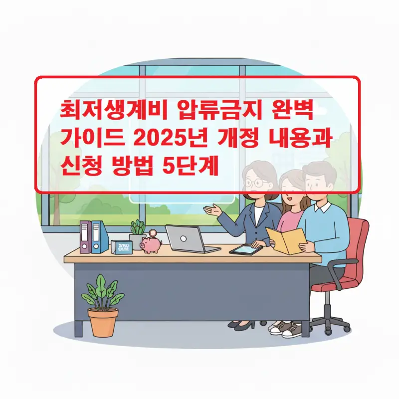 최저생계비 압류금지 제도의 2025년 개정 내용과 신청 절차를 안내하는 가이드 썸네일