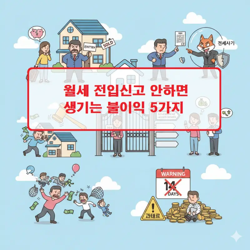 월세 전입신고 안하면 발생하는 법적·경제적 불이익을 안내하는 주거 정보 썸네일