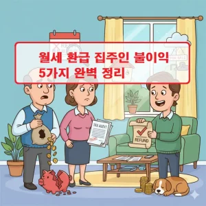 월세 환급 집주인 불이익 5가지를 정리한 부동산 세금 정보 썸네일