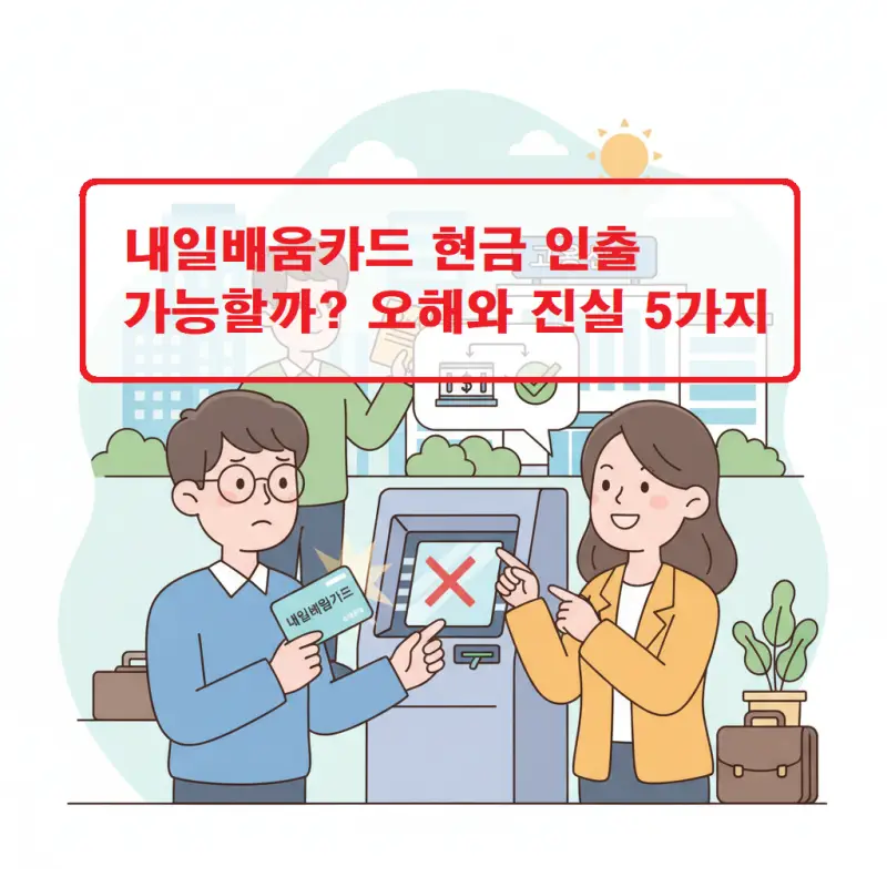 내일배움카드 현금 인출 가능 여부와 오해를 정리한 정보 썸네일