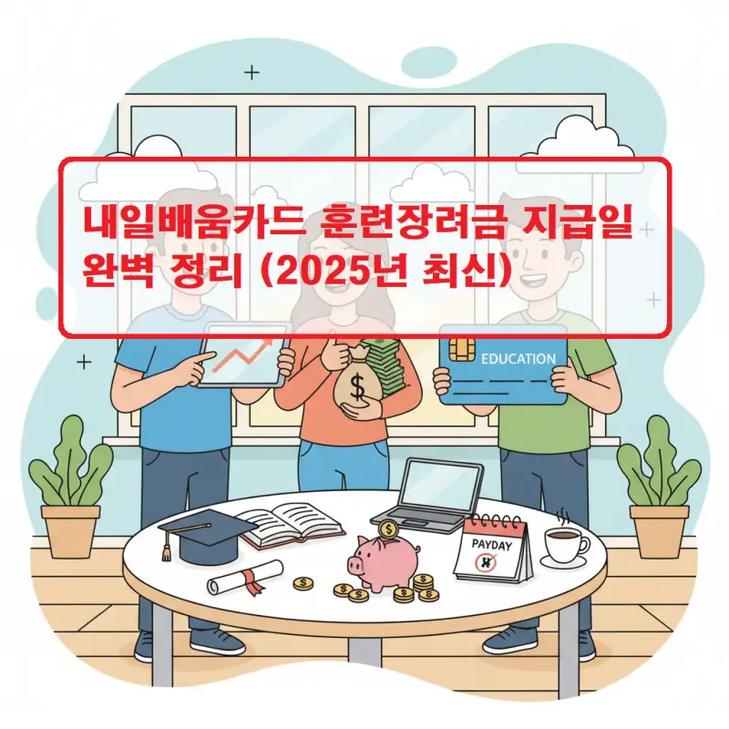 내일배움카드 훈련장려금 지급일을 정리한 2025년 최신 직업훈련 지원 안내 썸네일