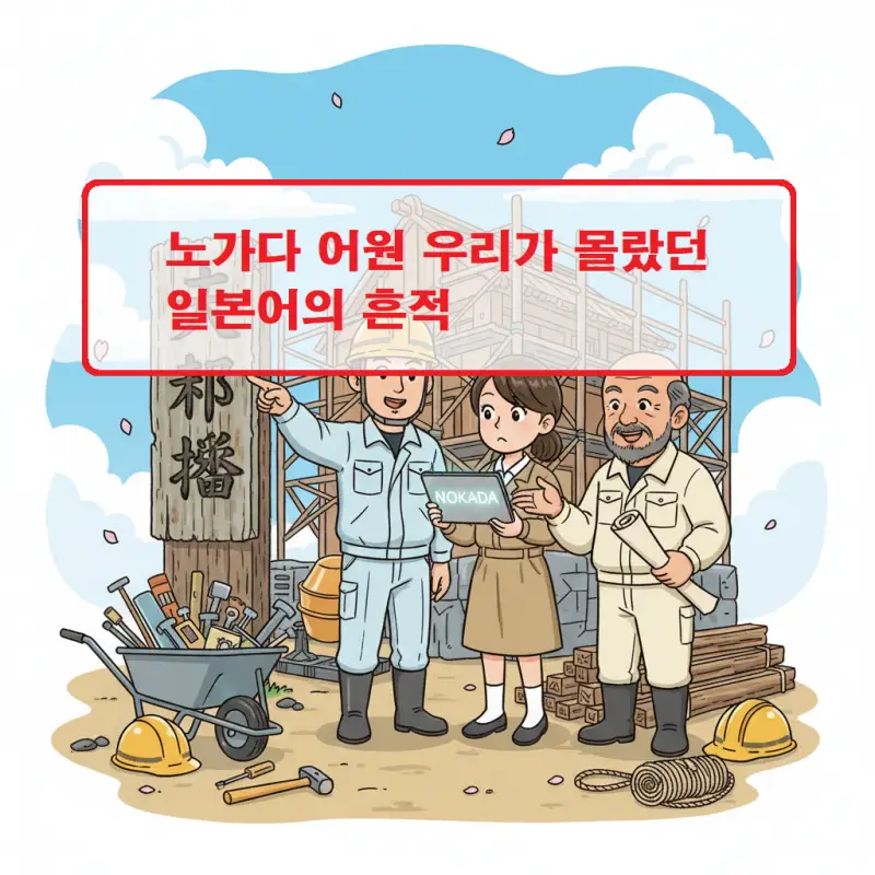 노가다 어원과 일본어 유래를 설명하는 언어 역사 정보 썸네일