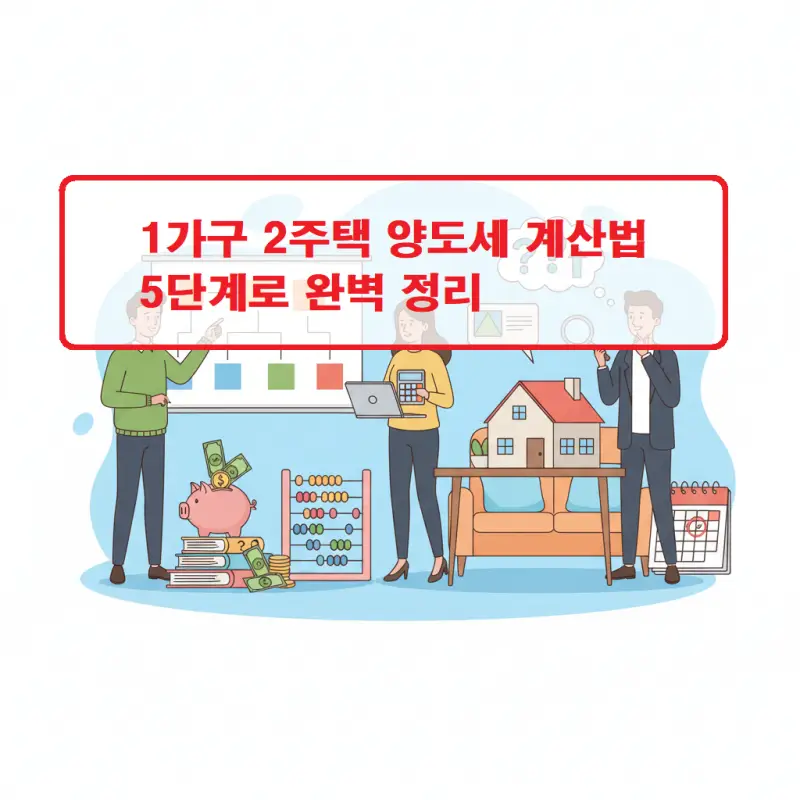 1가구 2주택 양도세 계산법을 5단계로 정리한 부동산 세금 가이드 썸네일