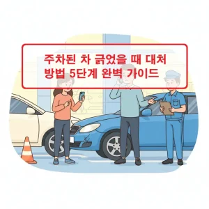 주차된 차 긁었을 때 대처 방법을 5단계로 정리한 자동차 사고 대응 가이드 썸네일