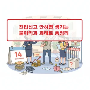 전입신고 안하면 발생하는 과태료와 불이익을 정리한 안내 썸네일