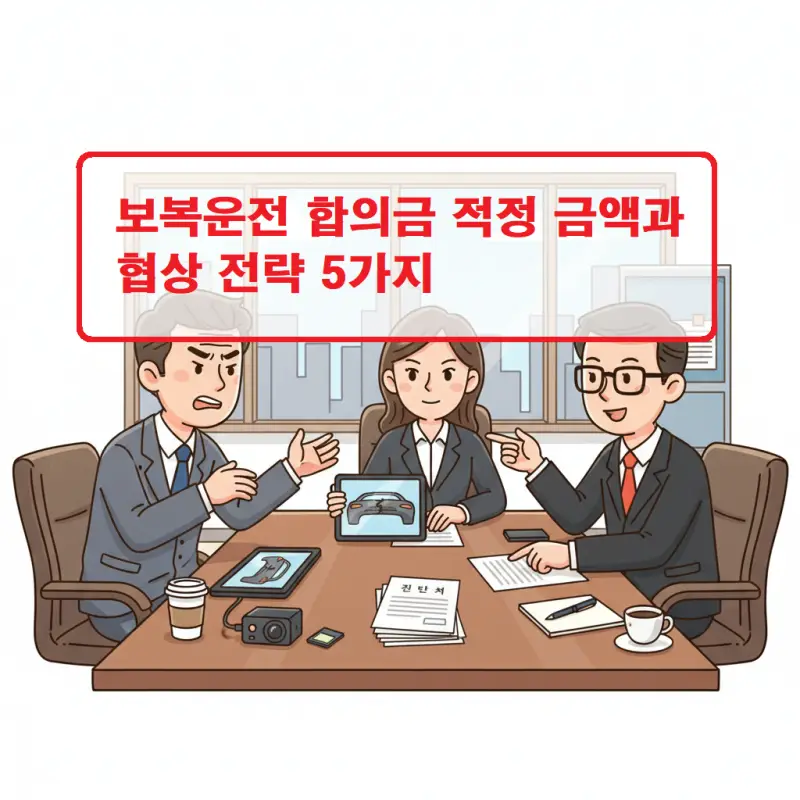 보복운전 합의금 적정 금액과 효과적인 협상 전략을 안내하는 법률 정보 썸네일