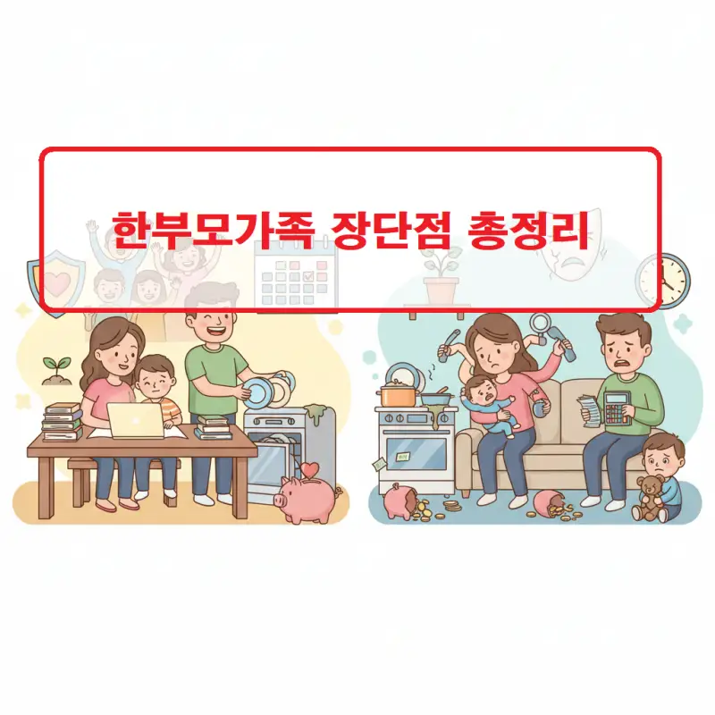 한부모가족 장단점과 혜택 및 어려움을 설명하는 사회 정보 썸네일