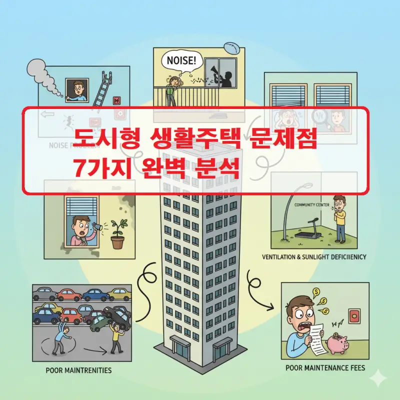 도시형 생활주택 문제점 7가지를 분석한 부동산 정보 인포그래픽 썸네일