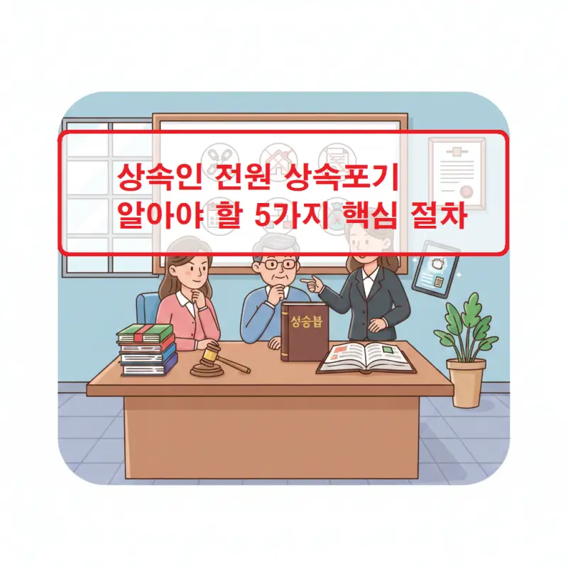 상속인 전원 상속포기 절차와 필요 서류를 안내하는 법률 정보 썸네일