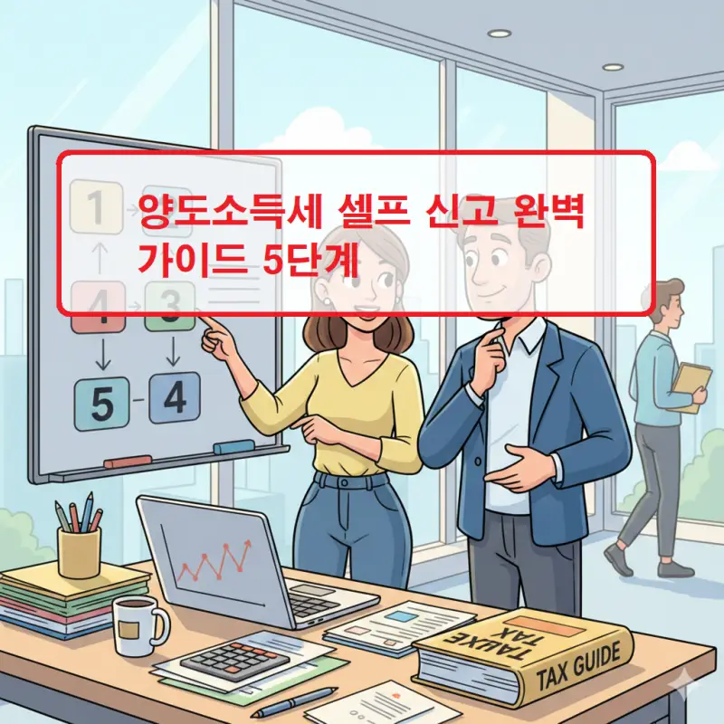 양도소득세 셀프 신고 절차를 단계별로 안내하는 세금 신고 가이드 썸네일