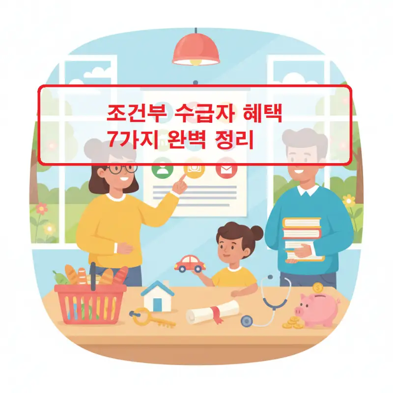 조건부 수급자 혜택 7가지를 정리한 복지 정보 안내 썸네일