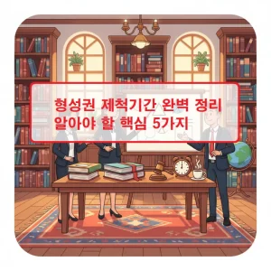 형성권 제척기간의 개념과 핵심 내용을 설명하는 법률 정보 썸네일