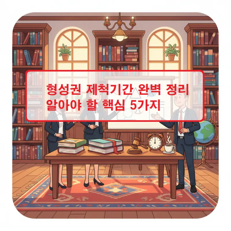 형성권 제척기간의 개념과 핵심 내용을 설명하는 법률 정보 썸네일