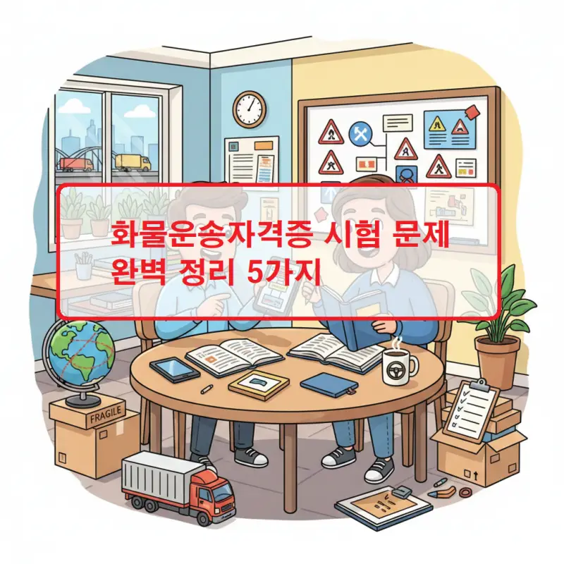 화물운송자격증 시험 문제 유형과 핵심 정보를 정리한 자격증 가이드 썸네일