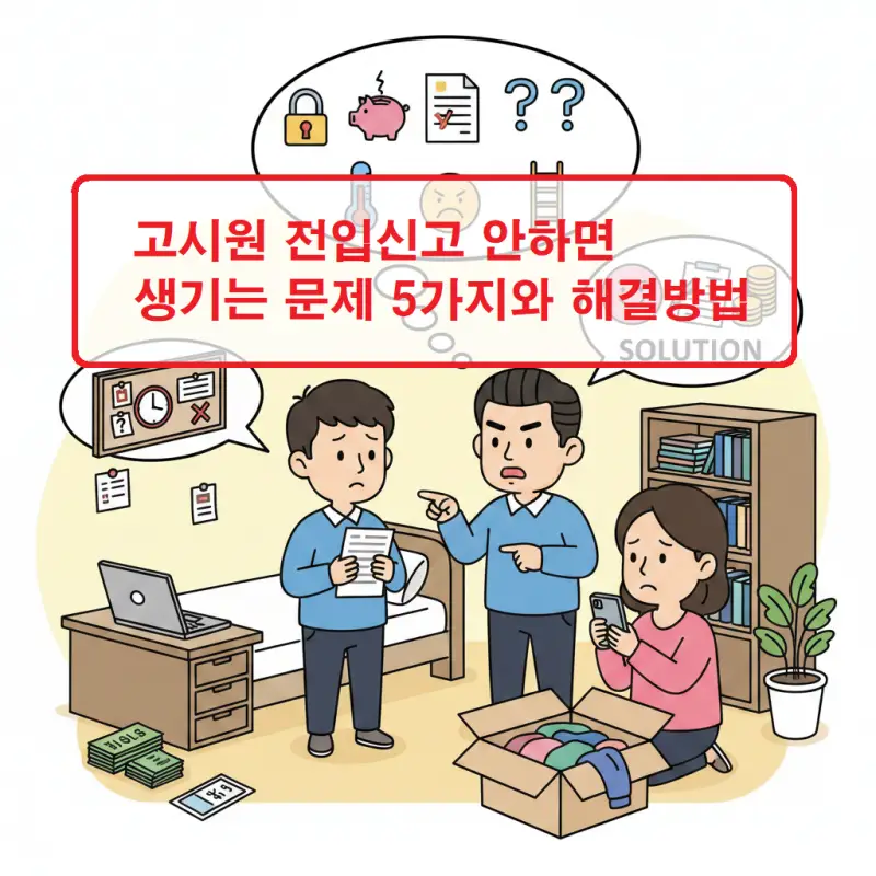 고시원 전입신고 안하면 발생하는 행정 불이익과 해결 방법을 설명하는 주거 정보 썸네일