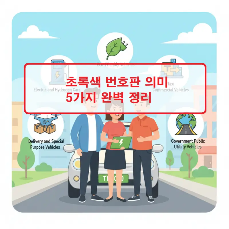 초록색 번호판 의미 5가지를 정리한 자동차 정보 썸네일