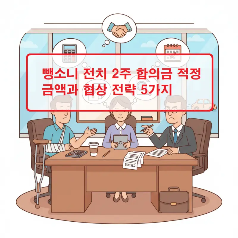 뺑소니 전치 2주 합의금 적정 금액과 협상 전략을 안내하는 법률 정보 썸네일