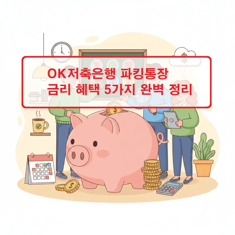 OK저축은행 파킹통장의 금리 혜택과 특징을 안내하는 금융 정보 썸네일