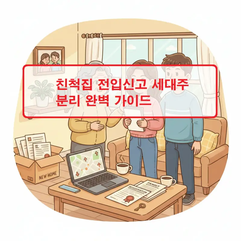 친척집 전입신고 세대주 분리 절차와 방법을 안내하는 행정 가이드 썸네일
