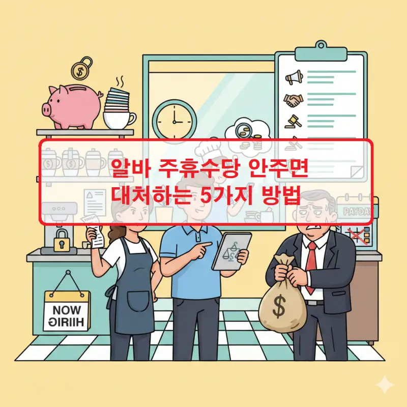 알바 주휴수당 안주면 신고 방법과 권리 구제 절차를 안내하는 노동법 정보 썸네일